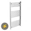 Diamond Straight Electric Heated Towel Rail - W500 x H1000mm - Chrome 2 Diamond Straight Electric Heated Towel Rail - W500 x H1000mm - Chrome -Cheap Bathroom Heating Store Diamond Straight Electric Heated Towel Rail 500 x 1000mm Chrome n p