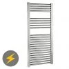 Reina Diva H800 x W750mm Chrome Flat Electric Towel Rail -Cheap Bathroom Heating Store ES306CF P 9