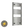 Reina Diva H800 x W400mm Chrome Curved Electric Towel Rail -Cheap Bathroom Heating Store ES408CC P 16