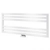 Asquiths Mineral White H500 x W1200mm Flat Tube Horizontal Radiator - HEB0105 -Cheap Bathroom Heating Store HEB0105 p