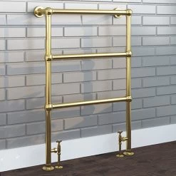 Hamilton Traditional Vintage Gold 966 x 673 Floor Mounted Towel Rail