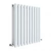 Hudson Reed Revive 600 x 586mm Horizontal Double Panel Radiator - Gloss White - HL338D -Cheap Bathroom Heating Store HL338D P