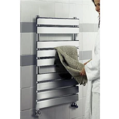Hudson Reed - Piazza 9 Bar Heated Towel Rail 500 x 950mm - Chrome - HL382 3 Hudson Reed - Piazza 9 Bar Heated Towel Rail 500 x 950mm - Chrome - HL382 - Image 2