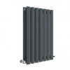 Hudson Reed Revive 600 x 412mm Horizontal Double Panel Radiator - Anthracite - HLA37D -Cheap Bathroom Heating Store HLA37D P