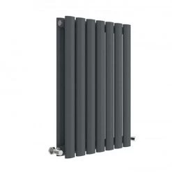 Hudson Reed Revive 600 x 412mm Horizontal Double Panel Radiator - Anthracite - HLA37D