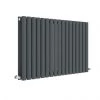 Hudson Reed Revive 600 x 992mm Horizontal Double Panel Radiator - Anthracite - HLA39D -Cheap Bathroom Heating Store HLA39D P