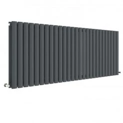 Hudson Reed Revive 600 x 1572mm Horizontal Double Panel Radiator - Anthracite - HLA42D
