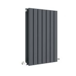 Hudson Reed Sloane 600 x 412mm Horizontal Double Panel Radiator - Anthracite - HLA54D