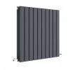 Hudson Reed Sloane 600 x 586mm Horizontal Double Panel Radiator - Anthracite - HLA55D -Cheap Bathroom Heating Store HLA55D P