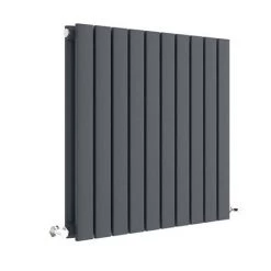Hudson Reed Sloane 600 x 586mm Horizontal Double Panel Radiator - Anthracite - HLA55D