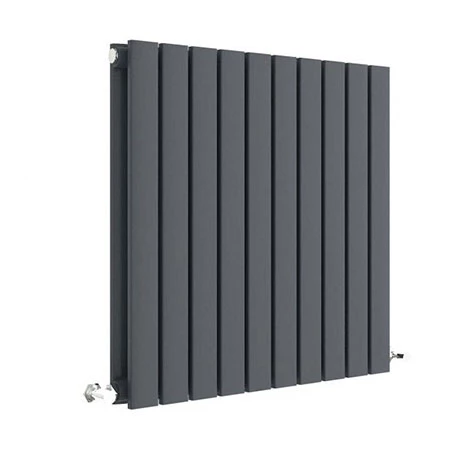 Hudson Reed Sloane 600 x 586mm Horizontal Double Panel Radiator - Anthracite - HLA55D 3 Hudson Reed Sloane 600 x 586mm Horizontal Double Panel Radiator - Anthracite - HLA55D