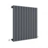 Hudson Reed Sloane 600 x 586mm Horizontal Single Panel Radiator - Anthracite - HLA55 -Cheap Bathroom Heating Store HLA55 P