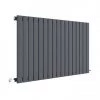 Hudson Reed Sloane 600 x 992mm Horizontal Single Panel Radiator - Anthracite - HLA56 -Cheap Bathroom Heating Store HLA56 P