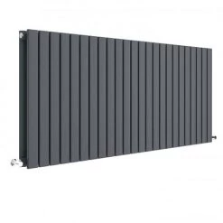 Hudson Reed Sloane 600 x 1398mm Horizontal Double Panel Radiator - Anthracite - HLA59D