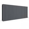 Hudson Reed Sloane 600 x 1572mm Horizontal Double Panel Radiator - Anthracite - HLA60D -Cheap Bathroom Heating Store HLA60D P