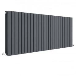 Hudson Reed Sloane 600 x 1572mm Horizontal Double Panel Radiator - Anthracite - HLA60D