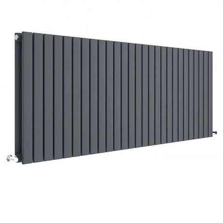 Hudson Reed Sloane 600 x 1572mm Horizontal Double Panel Radiator - Anthracite - HLA60D 3 Hudson Reed Sloane 600 x 1572mm Horizontal Double Panel Radiator - Anthracite - HLA60D