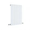 Hudson Reed Sloane 600 x 412mm Horizontal Single Panel Radiator - Satin White - HLW54 -Cheap Bathroom Heating Store HLW54 P