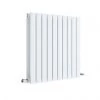 Hudson Reed Sloane 600 x 586mm Horizontal Double Panel Radiator - Satin White - HLW55D -Cheap Bathroom Heating Store HLW55D P
