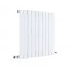 Hudson Reed Sloane 600 x 586mm Horizontal Single Panel Radiator - Satin White - HLW55 -Cheap Bathroom Heating Store HLW55 P