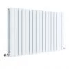 Hudson Reed Sloane 600 x 992mm Horizontal Double Panel Radiator - Satin White - HLW56D -Cheap Bathroom Heating Store HLW56D P