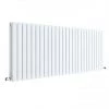 Hudson Reed Sloane 600 x 1572mm Horizontal Double Panel Radiator - Satin White - HLW60D -Cheap Bathroom Heating Store HLW60D P