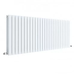 Hudson Reed Sloane 600 x 1572mm Horizontal Double Panel Radiator - Satin White - HLW60D