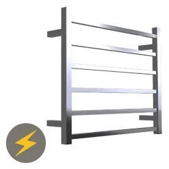 Warmup Hawthorn H600 x W650mm Dry Electric Heated Towel Rail - HTR-6SQPO