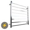 Warmup Hawthorn H912 x W620mm Dry Electric Heated Towel Rail - HTR-8SQPO -Cheap Bathroom Heating Store HTR 8SQPO P1