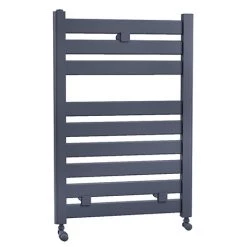 Fewston Straight Flat Panel Heated Towel Rail - W500 x H719mm - Anthracite