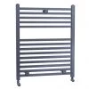 Lindley Straight Heated Towel Rail - W500 x H690mm - Anthracite 2 Lindley Straight Heated Towel Rail - W500 x H690mm - Anthracite -Cheap Bathroom Heating Store HTR022 p