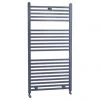 Lindley Straight Heated Towel Rail - W500 x H1110mm - Anthracite -Cheap Bathroom Heating Store HTR023 p