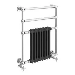 Keswick Anthracite Traditional Wall Hung Towel Rail Radiator (825 x 673mm) -Cheap Bathroom Heating Store KESTR25 d2 460
