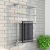 Keswick Anthracite Traditional Wall Hung Towel Rail Radiator (825 x 673mm) -Cheap Bathroom Heating Store KESTR25 p