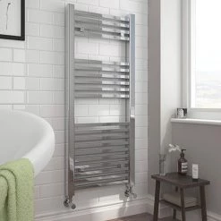 Cube Heated Towel Rail - Chrome (500 x 1200mm)