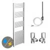 Cube 500 x 1420mm Heated Towel Rail (incl. Valves + Electric Heating Kit) 2 Cube 500 x 1420mm Heated Towel Rail (incl. Valves + Electric Heating Kit) -Cheap Bathroom Heating Store KUB516C EHK p