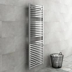 Cube Heated Towel Rail - Chrome (600 x 1420mm)