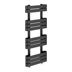 Milan Curved Anthracite 1200 x 500 Designer Flat Panel Heated Towel Rail - 11 Sections 10 Milan Curved Anthracite 1200 x 500 Designer Flat Panel Heated Towel Rail - 11 Sections -Cheap Bathroom Heating Store MCTR125A2 d4 460