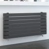 Milan Curved Anthracite 1000 x 500 Horizontal Designer Flat Panel Heated Towel Rail 1 Milan Curved Anthracite 1000 x 500 Horizontal Designer Flat Panel Heated Towel Rail -Cheap Bathroom Heating Store MCTR5105A3 p