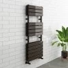Milan Black Nickel 1200 x 500mm Double Panel Heated Towel Rail -Cheap Bathroom Heating Store MILD2BN04 prod1