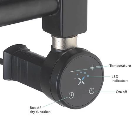 Crosswater MPRO 480 x 1380mm Electric Only Towel Rail - Matt White - MP48X1380MWELEC 4 Crosswater MPRO 480 x 1380mm Electric Only Towel Rail - Matt White - MP48X1380MWELEC - Image 2