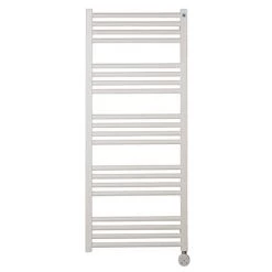 Crosswater MPRO 480 x 1140mm Electric Only Towel Rail - Matt White - MP48X1140MWELEC