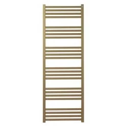 Crosswater MPRO 480 x 1380mm Heated Towel Rail - Brushed Brass Effect - MP48X13800F -Cheap Bathroom Heating Store MP48X13800F D1 460