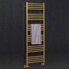 Crosswater MPRO 480 x 1380mm Heated Towel Rail - Brushed Brass Effect - MP48X13800F -Cheap Bathroom Heating Store MP48X13800F P
