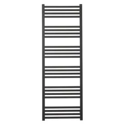 Crosswater MPRO 480 x 1380mm Heated Towel Rail - Matt Black - MP48X1380MB -Cheap Bathroom Heating Store MP48X1380MB D1 460