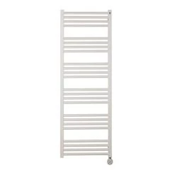 Crosswater MPRO 480 x 1380mm Electric Only Towel Rail - Matt White - MP48X1380MWELEC