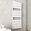 Monza White Aluminium Heated Towel Rail 1150 x 500mm Flat Panels -Cheap Bathroom Heating Store MZAL5W p