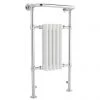 Old London - Chrome & White Tilbury Radiator - 965 x 540mm - LDR002 -Cheap Bathroom Heating Store Old London Chrome White Tilbury Radiator 965 x 540mm LDR002 p