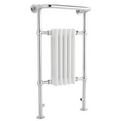 Old London - Chrome & White Tilbury Radiator - 965 x 540mm - LDR002