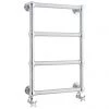 Old London - Chrome Wall Mounted Farrington Radiator - 750 x 498mm - LDR005 -Cheap Bathroom Heating Store Old London Farringdon Heated Towel Rail p